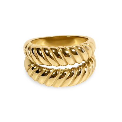 Thera Double Ripple Ring